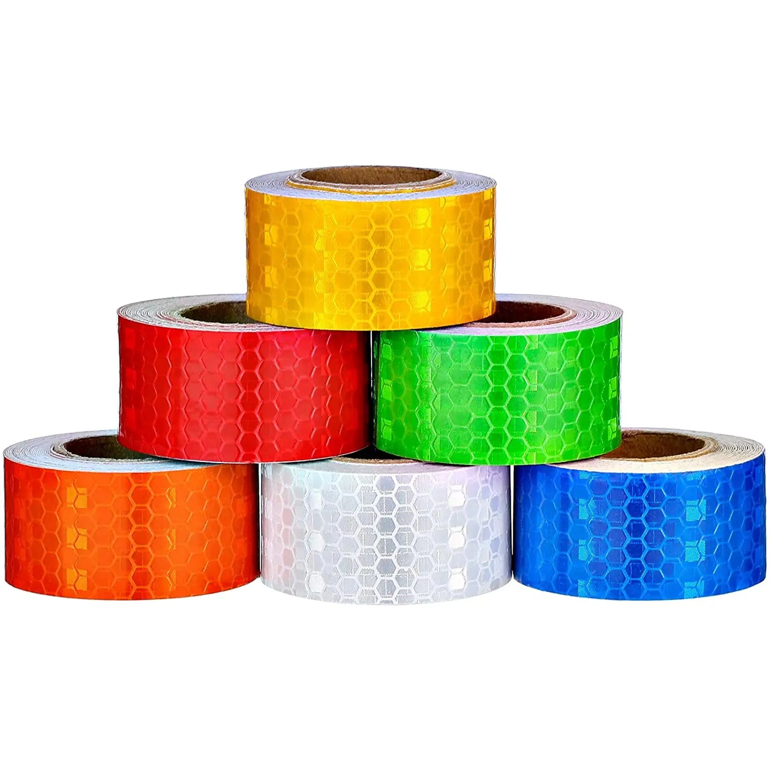 Self Adhesive Single Sided EVA Reflective Tape 50m Strong Waterproof Washable for Truck Car Motorcycle Warning