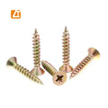 Yellow Galvanized Chipboard Nails with Sharp Needle Point Pozi Drive for Soft Timbers MDF or Chipboard