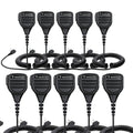 TechSide TSMIC10 Waterproof Shoulder Speaker Microphone with PTT Jack 3.5mm Rotatable Clip Made in China