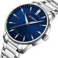 2025 CURREN 8430 Sporty Stainless Steel Quartz Wristwatch for Men 22mm Luminous Hands Pointer Casual Business Male Clock Gift