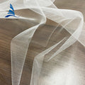 63\" White Nylon Standing Transparent Diamond Glitter Tulle Fabric Light Sequin Mesh Used for Bridal Dresses in Stock