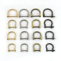 For Deepeel G7-1 Zinc Alloy 14/17/19/24mm Detachable D Ring Buckles for Bags Belts Handbags & Shoulder Straps