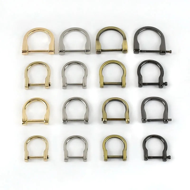 For Deepeel G7-1 Zinc Alloy 14/17/19/24mm Detachable D Ring Buckles for Bags Belts Handbags & Shoulder Straps