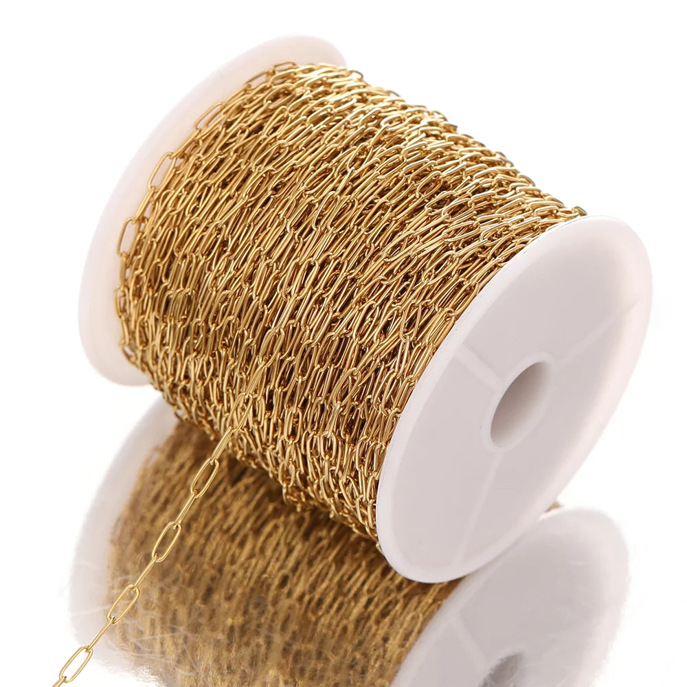 Accessories Oval Link Cable Chains Bulk for DIY Jewelry Making Necklace  Crafts Bracelet Anklet Components