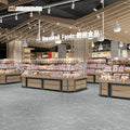 Anti-Scratch Luxury Vinyl Grey Marble Effect Shopping Mall Supermarket Flooring LVT Tile