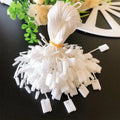 Wholesale 17CM Eco-Friendly Polyester White Plastic String Hangtag Strings for Clothing Bags Shoes