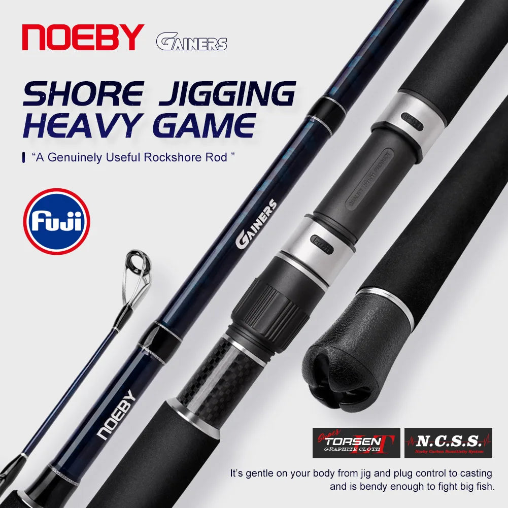 2.7M 3M Carbon Fiber Off Shore Spin Pole Saltwater Fishing Surfcasting Rod