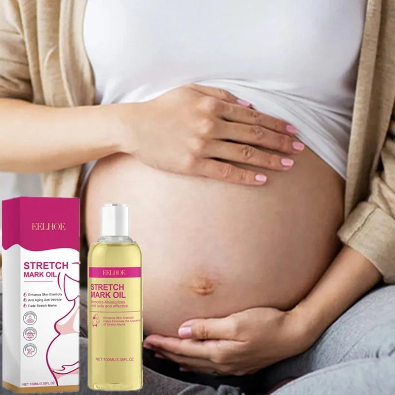 EELHOE 100ml Stretch Marks Oil Skin Elasticity Enhancing Moisturizing Anti Aging Anti Wrinkle Best Stretch Mark Remover Oil