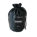 Custom Screen Printing Logo Round Bottom Gift Pouches Drawstring PU Leather Skincare Bottle Bags