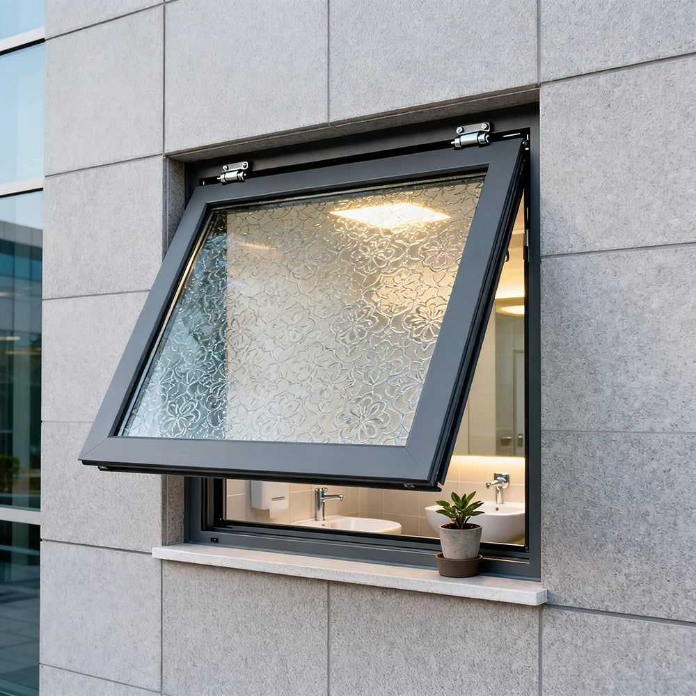 Hurricane Resistant Cheap Price Aluminum Frame Awning Glass Window for Residential Home Houses