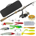 WEIHE 17pcs Fishing Rod and Reel Combo Lieyan 1.8m 2.4m Fishing Rod Pesca Fishing Set With Bag