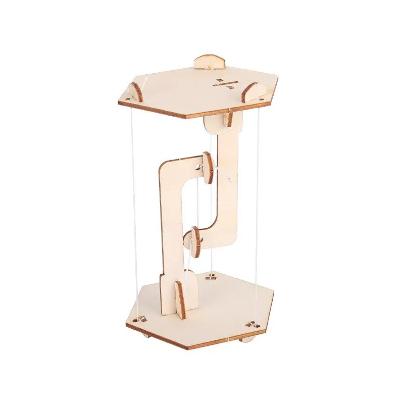Creative Wooden Diy 3d Puzzle Tensile Structure Science Experiment Stem Toys for Kids
