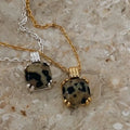 Natural Gemstone Pendant Clavicle Chain Gold Plated 925 Sterling Silver Necklaces Women