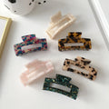 7.5cm Medium Acetate Claw Hair Clip Tortoiseshell Women Cellulose Acetate Girls Hair Clips for Thin Hair