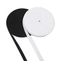 25mm Elastic Bands for Sewing White Black 1 Inch High Elasticity Knit Spool Webbing for Waistbands Pants Clothes and Crafts DIY