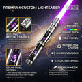 Neopixel Rotating Crystal Lightsaber LED Display Screen Metal Hilt Combat Light Saber Cosplay Collectible Toy Wholesale Factory