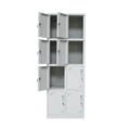 LUOYANG 8-Door Metal Locker Modern Home Furniture Almirah Clothes Storage Metal Home Hotel School Gym Apartment Use
