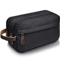 Resistant Hanging Toiletry Travel Bag Spacious Black Gym Shaving Dopp Kit Polyester Make up Bag for Men & Women