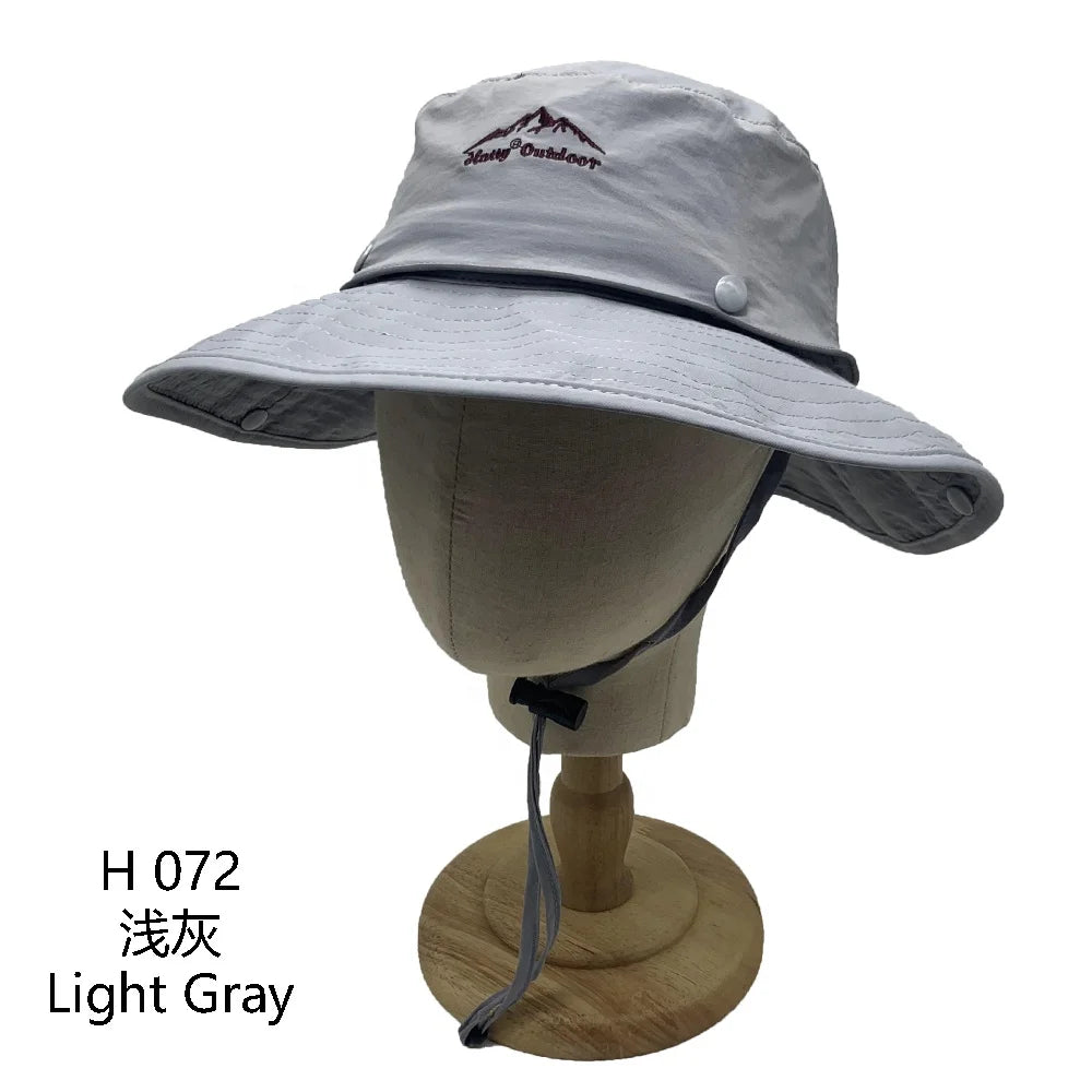 New Fashion Summer Cartoon Argyle Bucket Hat Outdoor Cycling Mountaineering Hiking Anti UV Cowboy Hat Man