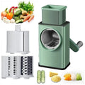 Kitchen Multi Functional Rotary Cheese Grater Spiral Slicer Drum Grater Shredder Fruit Manual 3 in 1 Vegetable Cutter Slicer