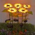 IP65 Waterproof Sunflower Solar LED Garden Lights for Outdoor Patio Lawn & Courtyard Decorations Landscape Lighting