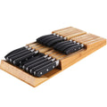 In-Drawer Bamboo Knife Block with Excellent Craftsmanship Sustainable Eco-Friendly Food-Grade  Chef Knife Storage Box