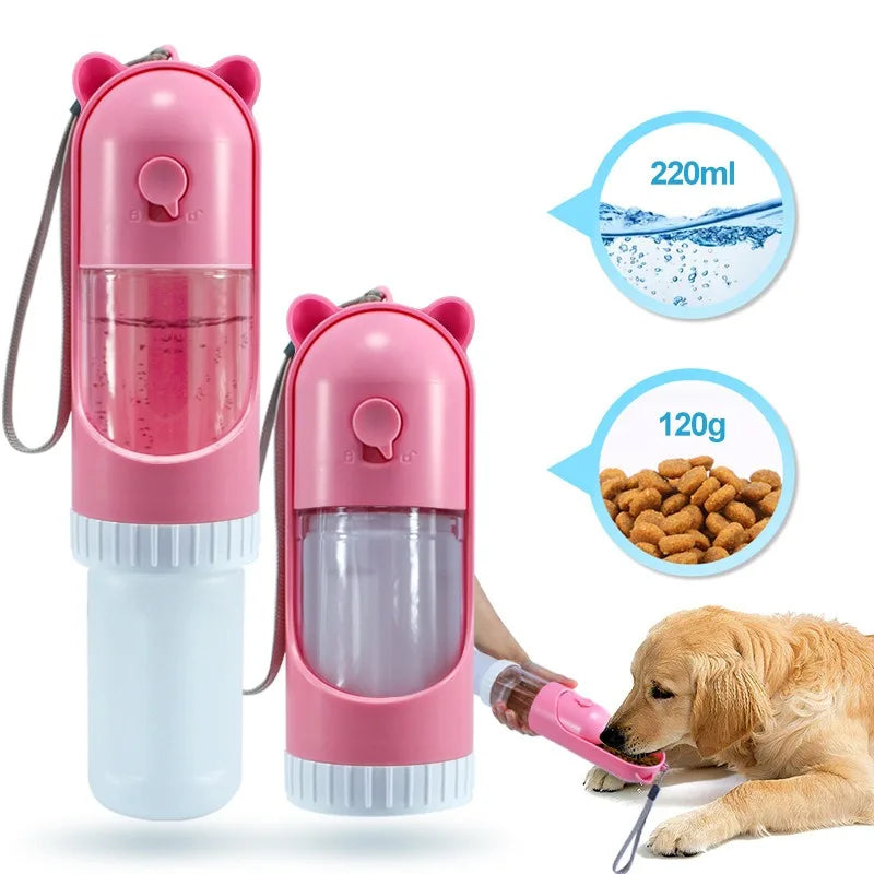 Manufacturer Wholesale Food Storage Water Bottle Foldable 220ML Portable Pet Outdoor Travel Dog Water Cup