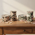 Nordic Style Print Pattern Set 3 Sets of Round Gift Box with Recycled Materials Eco-Friendly Flower Box Packaging Box