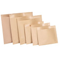 Custom Size Double Open Biodegradable Digital Printing Kraft Paper Bag with Zipper Top for Fast Food and Sugar Oil Proof