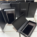 Premium Eyelash Extension Supplies Dark Matte Black Cashmere Volume Lash Trays Private Label Mink Cashmere Eyelash Extensions