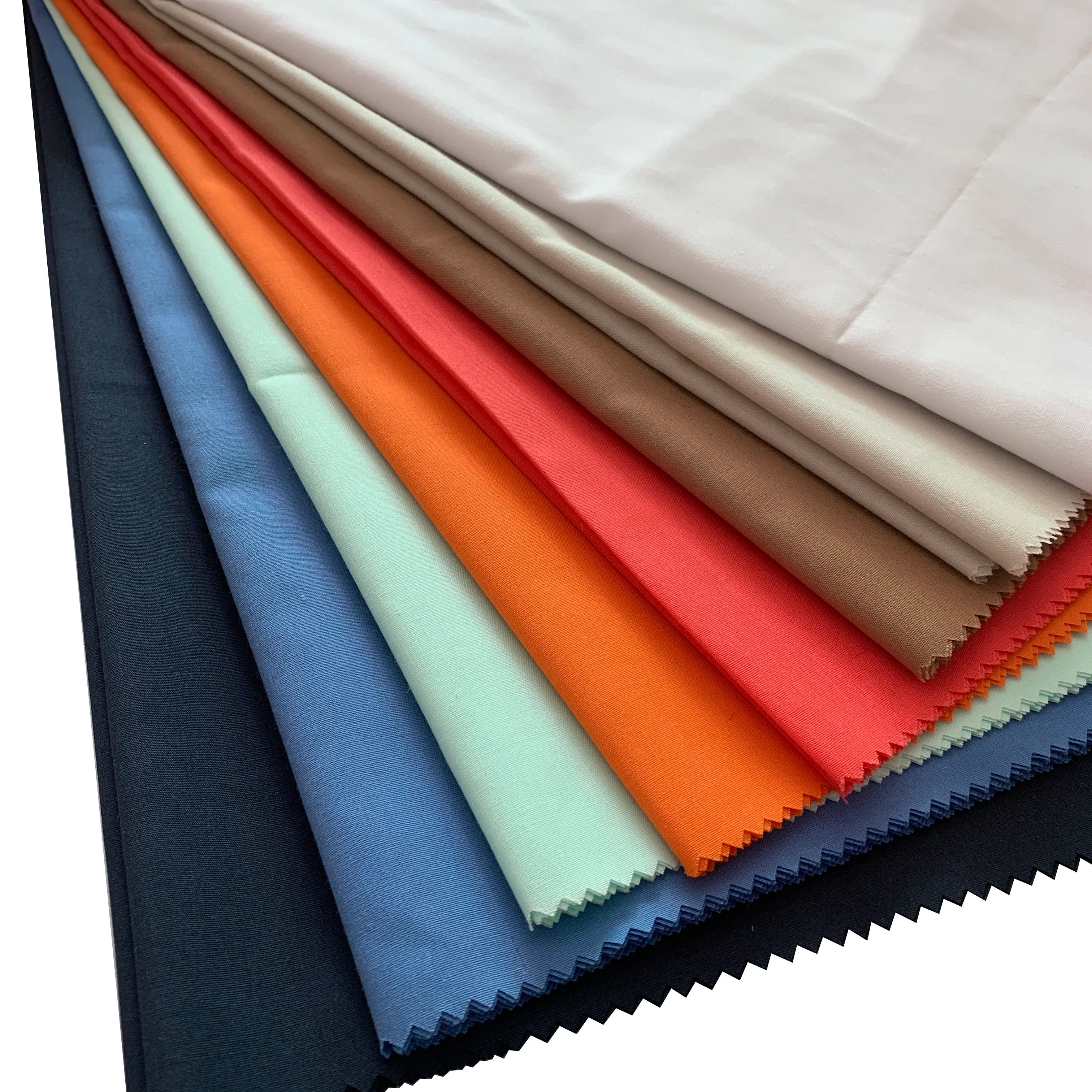 80/20 T/C Polyester Cotton Fabric 200gsm Pocket Lining Woven Plain Dress Fabric for Men's & Women's Shirts Underwear Dyed Color