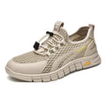 Men's Casual Solid-coloured Trainers Lightweight Non-slip Mesh Breathable Men's Thick-soled Shoes Soft Men's Walking Shoes
