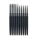Custom Color and Logo Kolinsky Nail Brush Nail Art Liner Brushes 5 Pcs 25mm 11mm Lady's Nail Beauty Tools 100 1pcs/bag Welcomed