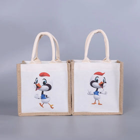 Handmade Jute Shopping Bags With Design for Women Fashion Jute Bags