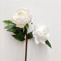 Customization New Design Artificial Real Touch 2 Heads Peony Silk Flower Home Wedding Christmas Modern Decoration