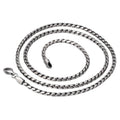 2.5mm 925 Sterling Silver Jewelry Handmade Braided Necklaces Sweater Chain for Men  Twists Chain Necklaces Jewelry