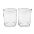 LKA02T Eco-Friendly Factory Supply 150 ml Wholesale Transparent Glass Candle Jar Without Bamboo Lid for Candle Making