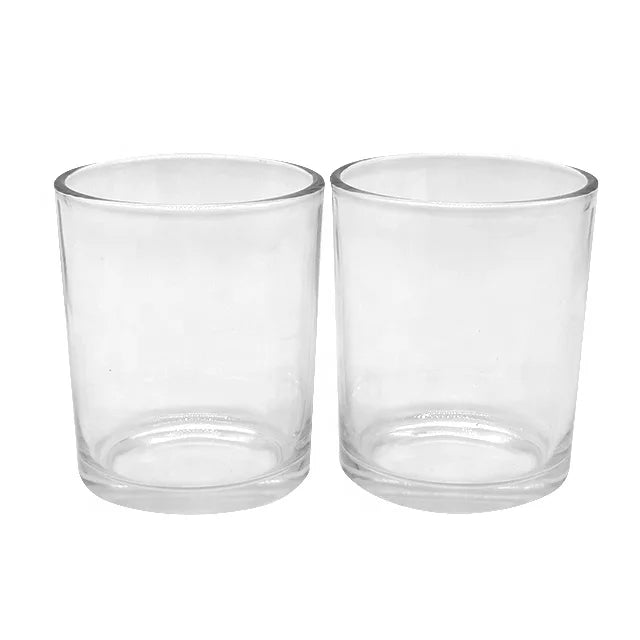 LKA02T Eco-Friendly Factory Supply 150 ml Wholesale Transparent Glass Candle Jar Without Bamboo Lid for Candle Making