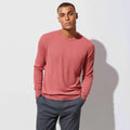 Men's Lightweight Cotton Blend Long Vintage Style Sweater Breathable Comfortable Knit for Autumn Office Wear Spring Style