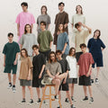 Vintage Acid Wash T-Shirt Unisex 250 GSM Heavy Weight Cotton Oversized & Long Rainbow Touches Casual Plain Rainbow to