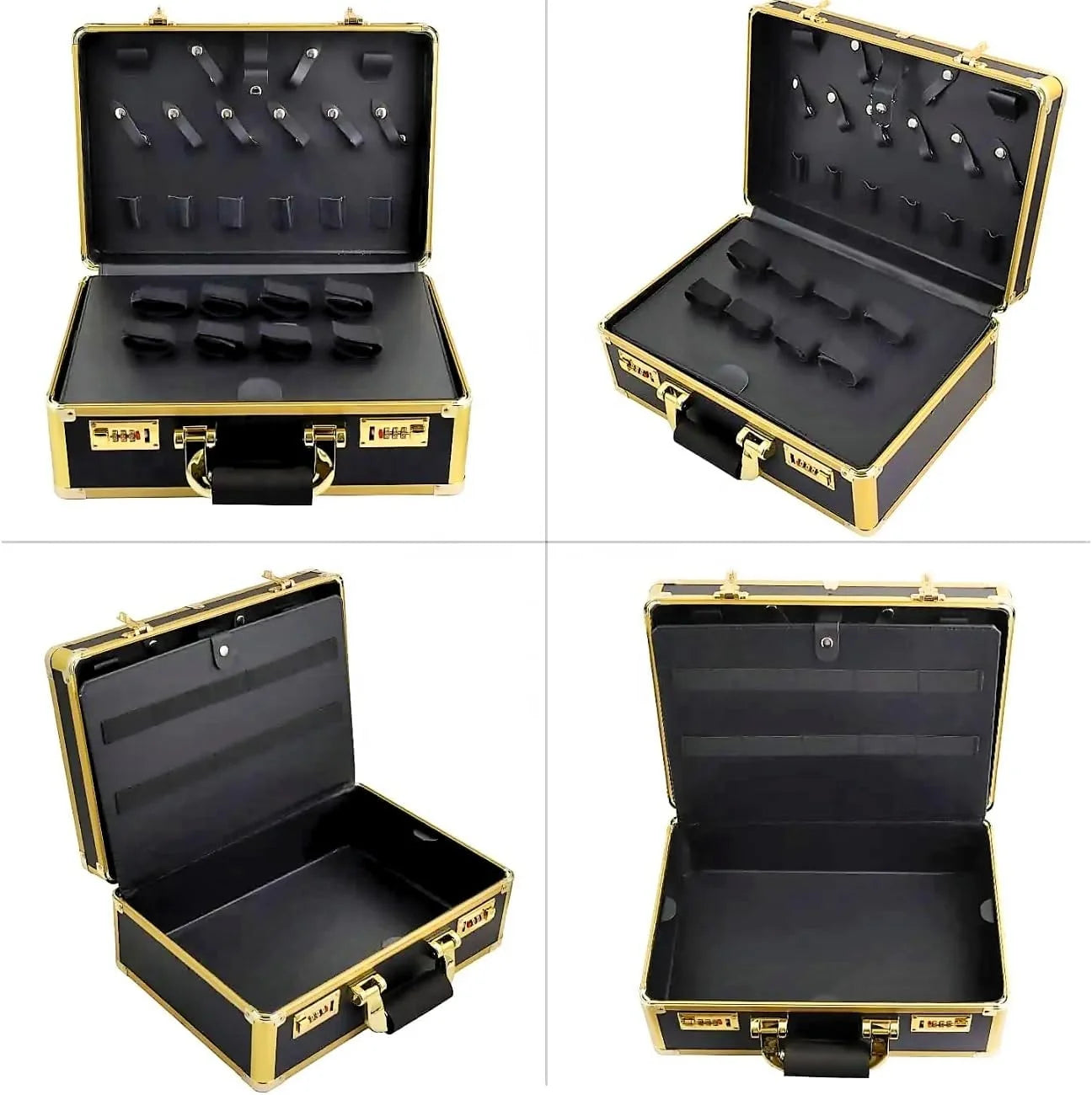 Aluminum Barber Carrying Case Barber Briefcase for Clippers and Supplies