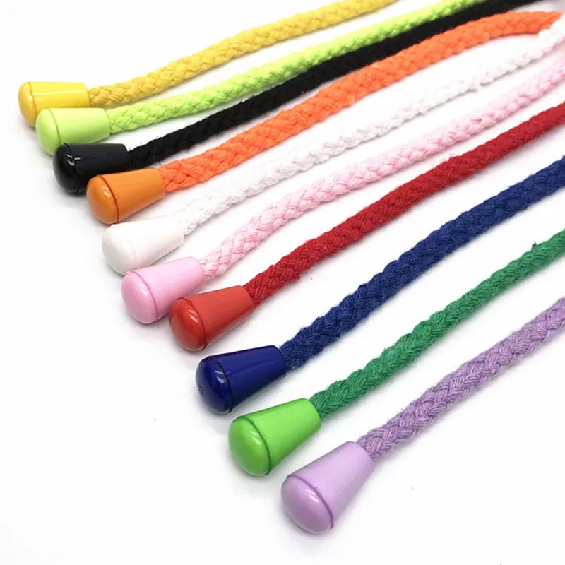 Custom Lightweight Round Elastic Cord Stopper Plastic Cord Lock End Toggle Button for Drawstring Hoodie Backpack Pants Use
