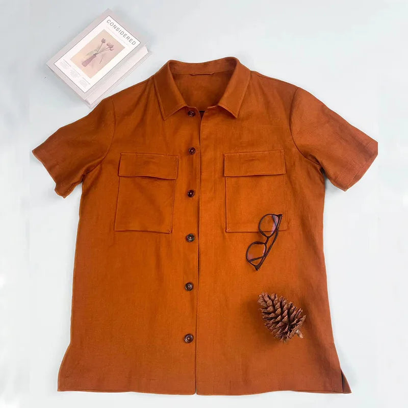Men's Custom Safari Jacket Single Breasted Blazer With Turn-Down Collar Casual Outerwear for Autumn Season ODM Supply
