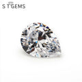 Ready to Ship 100 Pcs White Lab Created Diamond Pear Shape Cubic Zirconia CZ Stone Price