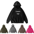 Fashion Heavy Cotton Oversize Blank Vintage Distressed Men's Acid Washed Hoodie Custom Logo Sweatshirt Casual Hoodies for Men