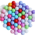 6mm 8mm 10mm 12mm 20mm Solid Color NO Hole Beads Acrylic Beads for DIY Crafts Handmade Slime Fillers