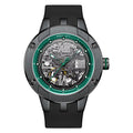 bonest gatti Case Waterproof Automatic Watch Rubber Strap Luxury Watch Men Mechanical WristWatch 316L Stainless Steel Round 20cm