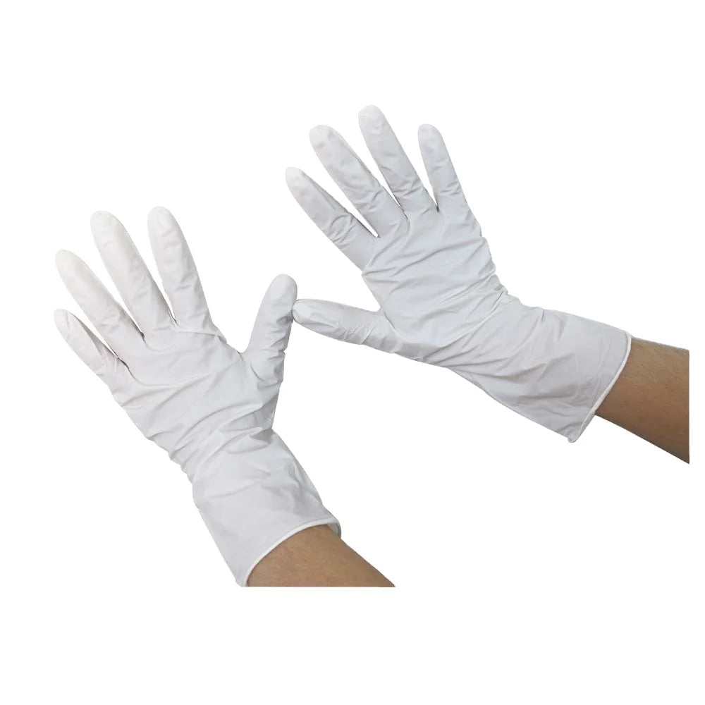 Free Sample Custom Color 4mil 5mil 6 Mil Thickness 12 Inch White Color Nitrile Gloves Malaysia Manufacturer