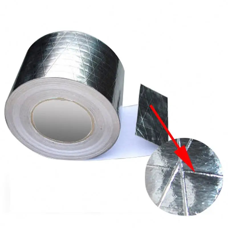 FSK Reinforced Aluminum Foil Adhesive Tape Foil Tape Fireproof Adhesive Tape