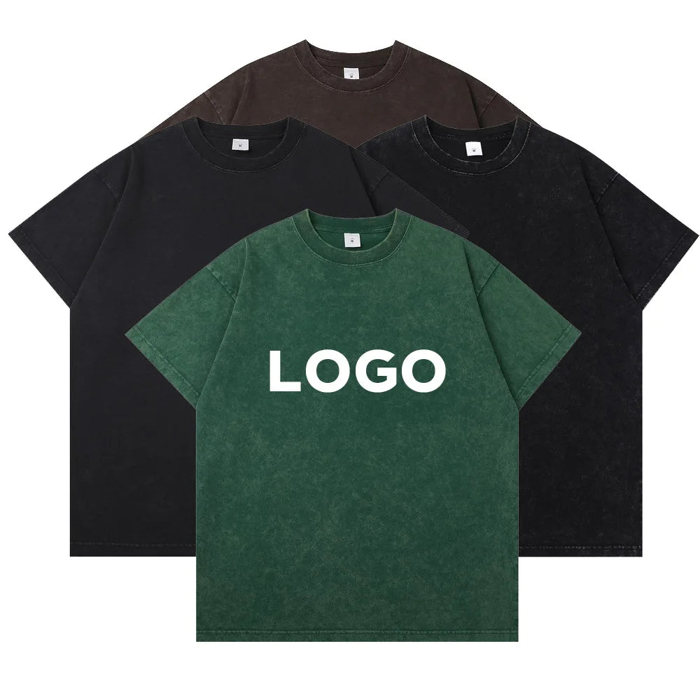 Custom OEM 300g Cotton Breathable Oversized Short Sleeve Gym T-Shirt for Men Workout